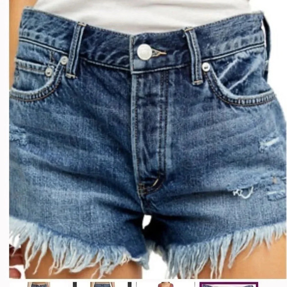 FREE People Loving Good Vibrations High-Rise Distressed Short Size 28 NWT - Picture 4 of 12
